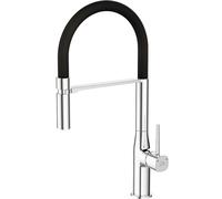 Laveo Pola grifo de cocina de pie cromo-negro BAP778D