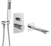 Laveo Tores conjunto de ducha empotrado cromo BVT_011P