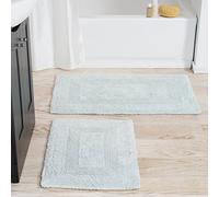Lavish Home 2 Piece 100% Cotton Reversible Rug Set