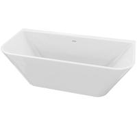 LaVita Elias bañera de pared 170x80 cm rectangular blanco 5900378345114