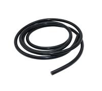 LAVMHAB Tubo de silicona al vacío de 6 mm de diámetro interior, 12 mm de diámetro exterior, 3 mm de grosor de pared, 3 metros, manguera de vacío de silicona para transferencia de aire y agua (negro)