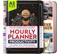 Law of Attraction Goal Planificador - Un viaje de 12 meses para crear tu vida de ensueño - Diario de gratitud personal, planificador de éxito semana, tabla de visión + pegatinas de planificador