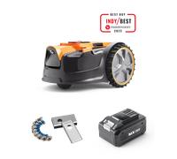 LawnMaster DM16-300 - Kit de alimentación para cortacésped robótico MX 24 V «Drop and Mow» - Con batería y cuchillas de repuesto