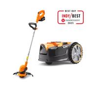 LawnMaster DM16-300 - MX 24V Conjunto de cortacésped robótico y cortabordes inalámbrico OcuMow DM16-300+1X Spare Blades for FREE