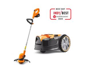 LawnMaster DM16-300 - MX 24V Conjunto de cortacésped robótico y cortabordes inalámbrico OcuMow DM16-300