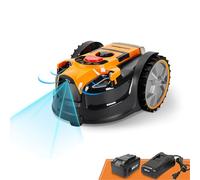 Lawnmaster OcuMow®16 Robots cortacéspedes eléctrico para Jardines de 150 m² Corte 20-60 mm,Pendiente de 35% con batería de Iones de Litio MX 24V 4.0Ah y Cargador rápido