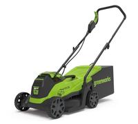 Lawnmower with Brushless Motor for Smaller Lawns up to 280m², 33cm Cutting Width, 30L Bag WITHOUT 24V Battery & Cha