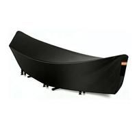 Lawnrden Funda Protectora para Silla Colgante, Funda para Hamaca, Silla Colgante Protectora 420D Oxford para Todo Tipo de Clima, para Exteriores, Negro, 145x55x36 Pulgadas