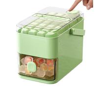 laxreheye Cubitera reutilizable con 56 compartimentos, doble capa con tapa de prensado, cubo de hielo con , para whisky Bourbon, cócteles, café, vino, refrigeración, autocaravana, camping