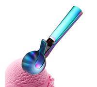 laxreheye Cuchara para helado, resistente con disparador de acero inoxidable, cuchara dosificadora, para postres, bufés, , cocina, hogar, , dulces, palomitas de maíz, sandía y