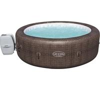 LAY-Z-SPA® Hidromasaje AirJet™ St. Moritz, 216 x 71 cm, para 5-7 personas, forma redonda, color marrón