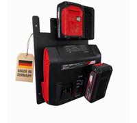 LayerbyLayer 3D Soporte de pared para baterías Einhell Twincharger & Power X-Change - Soporte de cargador + soporte de pared para batería - Impresión 3D Fabricado en Alemania - Sistema de organización