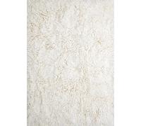 Layered Alfombra Shaggy 180x270 cm Off White