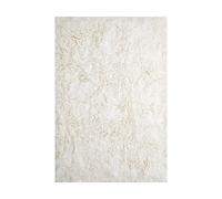 Layered Alfombra Shaggy 200x300 cm Bone White
