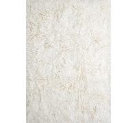 Layered Alfombra Shaggy 250x350 cm Bone white