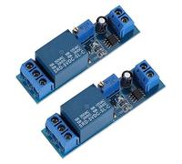 Lazmin 2 Unids 5 V Módulo de Relé de Tiempo, Módulo de Interruptor de Retardo del Temporizador de Ciclo Ajustable con Interruptor de Control del Temporizador 0-10 Segundo Retardo de Tiempo