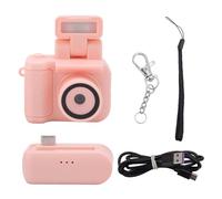 Lazmin112 Cámara de Llavero, Mini Cámara DV 1080P con Linterna, Grabadora de Vídeo Portátil Compacta Pequeña de 1,44 Pulgadas, Cámara de Vídeo de Viaje para Estudiantes, Niños (Rose)