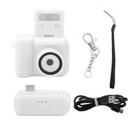 Lazmin112 Cámara de Llavero, Mini Cámara DV 1080P con Linterna, Grabadora de Vídeo Portátil Compacta Pequeña de 1,44 Pulgadas, Cámara de Vídeo de Viaje para Estudiantes, Niños (White)