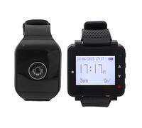 Lazmin112 Reloj Inalámbrico para Cuidadores, Tecnología Inalámbrica RF 1 a 1, Batería Recargable Extraíble, Resistente Al Agua, para Ancianos/Pacientes/discapacitados en el Hogar