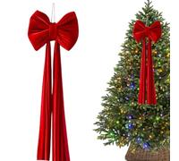 Lazo De Coronación para Árbol De Navidad - Grande Reutilizable | Lazo Gigante De Árbol De Navidad,para Interior Hogar Puerta Escalera Frontal Valla Fondo Vacaciones Otoño
