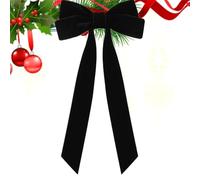 Lazos de terciopelo para árbol de Navidad, decoración de Navidad de doble capa, dije de reutilizable para Año Nuevo, boda, vacaciones, citas, dormitorio, puerta, ventana, sala de estar, mantel