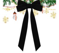 Lazos para el pelo para mujer, decoración de Navidad de doble capa, dije de reutilizable para árbol de Año Nuevo, boda, vacaciones, citas, dormitorio, puerta, ventana, sala de estar, porche