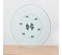 Lazy Susan - Bandeja giratoria de vidrio templado para servir - Mesa giratoria redonda de 36 pulgadas para mesas de comedor y café, perfecta para fiestas y entretenimiento, plato de servir duradero y