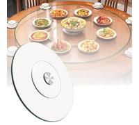 Lazy Susan - Bandeja giratoria para servir, redonda de 70 cm, grosor de 10 mm, carga de 150 kg, plato giratorio de rodamiento silencioso para mesa de comedor, bandeja giratoria grande