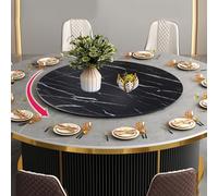 Lazy Susan extragrande para mesa de comedor, bandeja de madera giratoria de 360°, plato giratorio redondo para reuniones familiares, bodas, banquetes (70 cm)