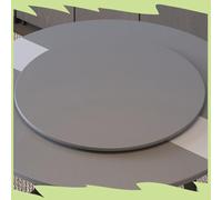 Lazy Susan - Plato giratorio Lar de 100 cm para mesa de comedor, plato redondo de madera de 60 cm, fácil de compartir alimentos, color gris para comidas familiares