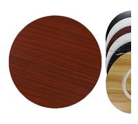 Lazy Susan - Tocadiscos para mesa de comedor, bandeja giratoria redonda de madera para servir (acabado de teca, 60 cm)