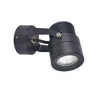LCD Proyector para pared exterior 5119, negro, Ø 7 cm, metal, IP54, GU10