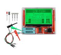 LCR T10H - Comprobador de componentes con pantalla grande, medición de transistor, resistencia, condensador, diodo, inductor y MOSFET, detección automática de pines, decodificación infrarroja