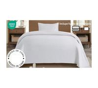 LD Morphling-Colcha bouti + Funda ，Colcha Cubre Cama 100% Poliester, Suave y Transpirable Beige 150