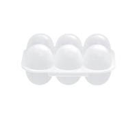 Ldbuejiaja 6Gird Contenedor de Huevos Portátil Bandeja Dispensador para Camping Picnics Viaje Caja de Almacenamiento a Prueba de Fugas, Cajas a Prueba de Polvo con Tapa Durable Organizador de Cajas de