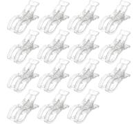 Ldbuejiaja Pack de 15 pinzas acrílicas con mandíbula dentada para mantas, pinzas grandes, decoración de cumpleaños, pinza de resorte