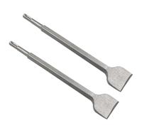 LDEXIN 2 cinceles planos de 1.57 pulgadas de ancho con vástago SDS Plus, cincel de escala para piedra de mampostería de hormigón, 250 mm de largo