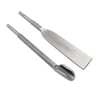 LDEXIN SDS Plus - Cincel plano para azulejos de 1.57 pulgadas de ancho y cincel de ranurado, cincel de escala para piedra de mampostería de hormigón, 250 mm de largo