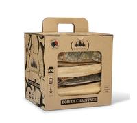 Le Bouscatier Leña para chimenea estufa Horno Pizza ooni estufas Barbacoa Weber Carbón y brasero. 25 L madera seca haya roble caja cerrojo