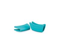 Le Creuset Agarradores, Set de 2, Silicona, Adaptable, Resistente al Calor hasta 250 Grados Celsius, Caribe, 93010300490000