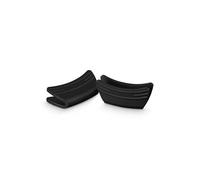 Le Creuset Agarradores, Set de 2, Silicona, Adaptable, Resistente al Calor hasta 250 Grados Celsius, Negro Onyx, 93010300140000