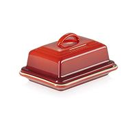 Le Creuset Bandeja para mantequilla de cerámica de gres, 17 cm, Cereza, 80837170600003