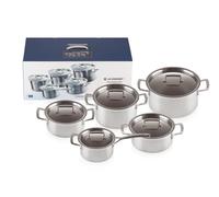 Le creuset batería de cocina con tapas a medida, 10 piezas, 3 ollas,