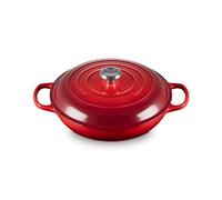 Le Creuset Cacerola baja de hierro fundido, 30 cm, 3, 5 L, Cereza, 21180300602430