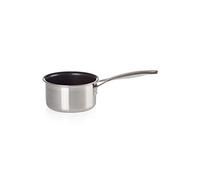 LE CREUSET Cazo de Acero Inoxidable con Antiadherente, 14 cm, Plateado, 96201214001000