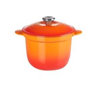 Le Creuset Arrocera 41110180900460 Hierro fundido 18 cm con inserto de gres y perilla SS Volcánico