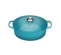 Le Creuset Cocotte oval de hierro fundido, 27 cm, 4, 1 L, Todas Las Fuentes de Calor incluso inducción, Caribe, 21178271702430