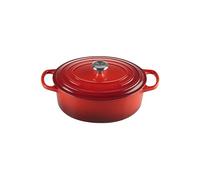 Le Creuset Cocotte oval de hierro fundido, 27 cm, 4, 1 L, Todas Las Fuentes de Calor incluso inducción, Cereza, 21178270602430