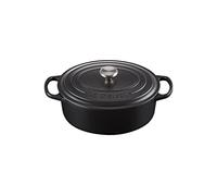 Le Creuset Cocotte oval de hierro fundido, 27 cm, 4, 1 L, Todas Las Fuentes de Calor incluso inducción, Negro Mate, 21178270000430