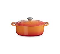 Le Creuset Cocotte oval de hierro fundido, 27 cm, 4, 1 L, Todas Las Fuentes de Calor incluso inducción, Volcanico, 27 cm, 21178270902430
